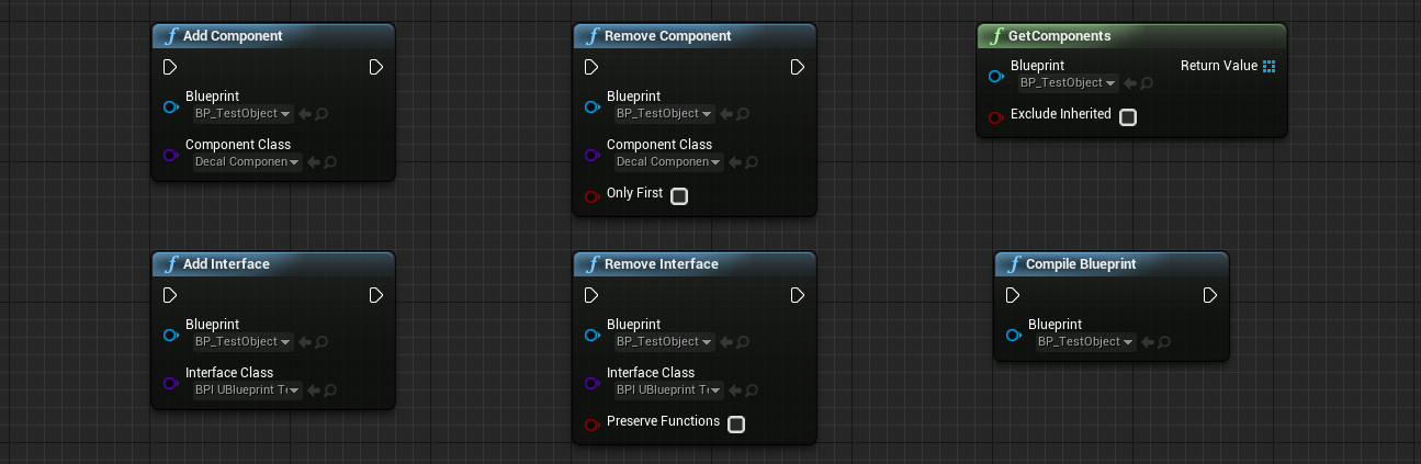 Add/Remove Component Nodes