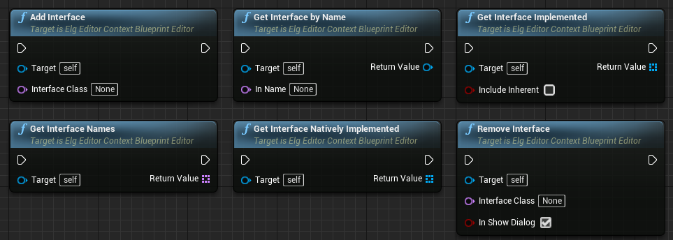 Nodes to get the interface