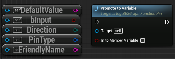 Interface Function Pin nodes