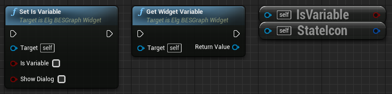 Nodes for ElgBESGraphWidget object
